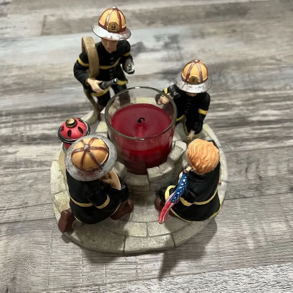 Continental Creations Firefighter candle holder